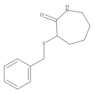 3-(Benzylsulfanyl)azepan-2-one结构式