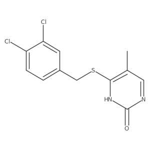 4-((3,4-dichlorobenzyl)thio)-5-methylpyrimidin-2(1H)-one结构式