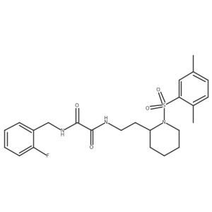 N1-(2-(1-((2,5-dimethylphenyl)sulfonyl)piperidin-2-yl)ethyl)-N2-(2-fluorobenzyl)oxalamide Structure