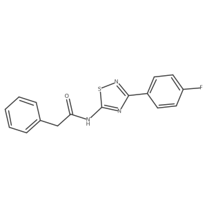 N-[3-(4-fluorophenyl)-1,2,4-thiadiazol-5-yl]-2-phenylacetamide结构式