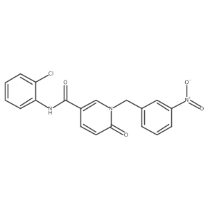N-(2-chlorophenyl)-1-(3-nitrobenzyl)-6-oxo-1,6-dihydropyridine-3-carboxamide Structure
