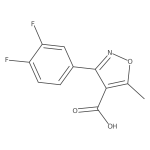 3-(3,4-Difluorophenyl)-5-methylisoxazole-4-carboxylic acid Structure