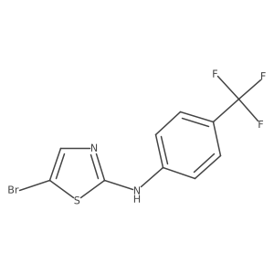 5-bromo-N-[4-(trifluoromethyl)phenyl]-1,3-thiazol-2-amine Structure