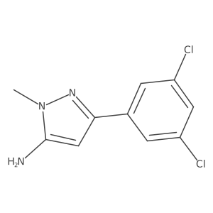 3-(3,5-dichlorophenyl)-1-methyl-1H-pyrazol-5-amine结构式
