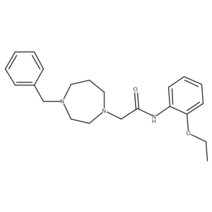 1H-1,4-Diazepine-1-acetamide, N-(2-ethoxyphenyl)hexahydro-4-(phenylmethyl)- Structure