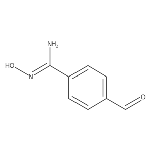 4-formyl-N'-hydroxybenzene-1-carboximidamide结构式