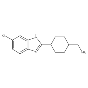 [4-(5-Chloro-1H-benzimidazol-2-yl)cyclohexyl]-methylamine结构式