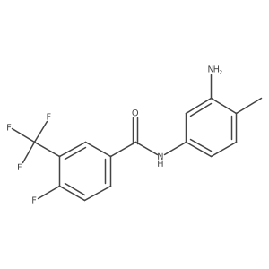N-(3-amino-4-methyl-phenyl)-4-fluoro-3-trifluoromethyl-benzamide Structure