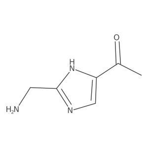 1-[2-(Aminomethyl)-1H-imidazol-5-YL]ethanone Structure