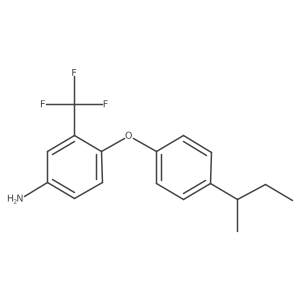 4-[4-(Sec-butyl)phenoxy]-3-(trifluoromethyl)-phenylamine Structure