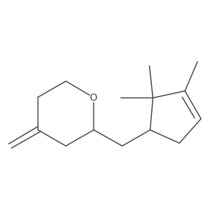 2H-Pyran, tetrahydro-4-methylene-2-((2,2,3-trimethyl-3-cyclopenten-1-yl)methyl)-结构式