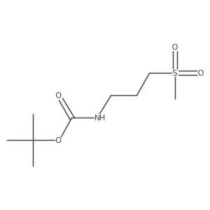 Tert-butyl [3-(methylsulfonyl)propyl]carbamate Structure