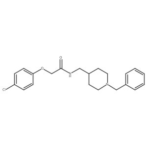 N-[(1-benzylpiperidin-4-yl)methyl]-2-(4-chlorophenoxy)acetamide Structure