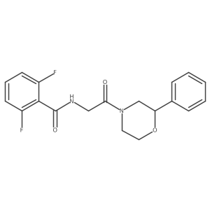 2,6-difluoro-N-(2-oxo-2-(2-phenylmorpholino)ethyl)benzamide Structure