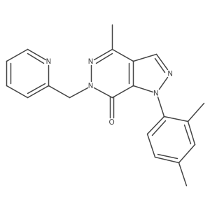 1-(2,4-dimethylphenyl)-4-methyl-6-[(pyridin-2-yl)methyl]-1H,6H,7H-pyrazolo[3,4-d]pyridazin-7-one Structure