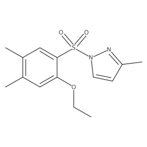 1-[(2-Ethoxy-4,5-dimethylphenyl)sulfonyl]-3-methylpyrazole Structure