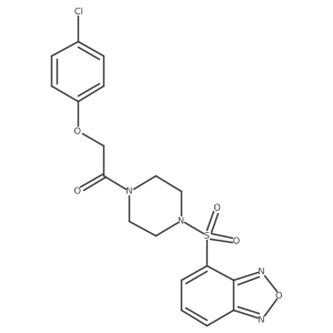 1-[4-(2,1,3-Benzoxadiazol-4-ylsulfonyl)piperazin-1-yl]-2-(4-chlorophenoxy)ethanone Structure