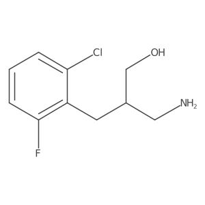 3-Amino-2-[(2-chloro-6-fluorophenyl)methyl]propan-1-ol Structure