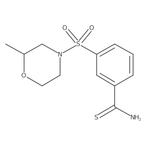 3-[(2-Methyl-4-morpholinyl)sulfonyl]benzenecarbothioamide结构式