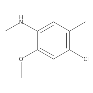 4-chloro-2-methoxy-N,5-dimethylaniline结构式