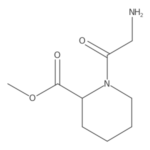 Methyl 1-(2-aminoacetyl)piperidine-2-carboxylate结构式