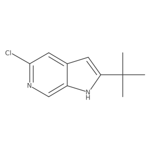2-tert-butyl-5-chloro-1H-pyrrolo[2,3-c]pyridine Structure
