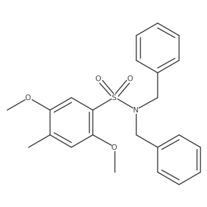 [(2,5-Dimethoxy-4-methylphenyl)sulfonyl]bisbenzylamine Structure