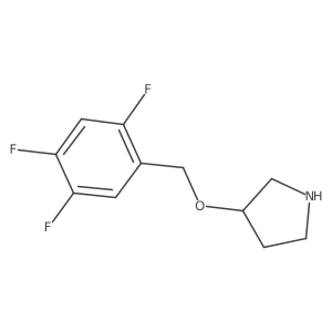 3-((2,4,5-Trifluorobenzyl)oxy)pyrrolidine结构式