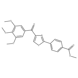 Methyl 4-[4-(3,4,5-trimethoxybenzoyl)-2-thiazolyl]benzoate结构式