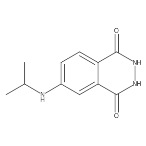 6-(Isopropylamino)-2,3-dihydrophthalazine-1,4-dione结构式