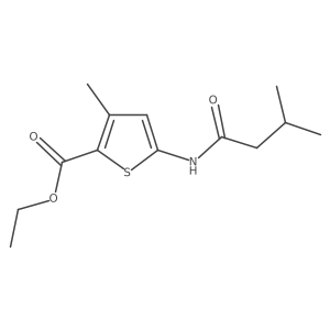 Ethyl 3-methyl-5-(3-methylbutanamido)thiophene-2-carboxylate Structure