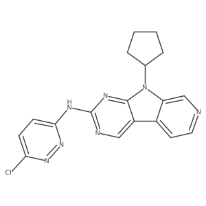 6-((9-cyclopentyl-9H-pyrido[4',3':4,5]pyrrolo[2,3-d]pyrimidin-2-yl)amino)-3-chloro-pyridazine Structure