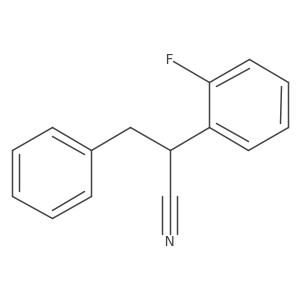 2-(2-Fluorophenyl)-3-phenylpropanenitrile Structure