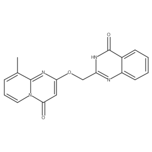 2-(((9-methyl-4-oxo-4H-pyrido[1,2-a]pyrimidin-2-yl)oxy)methyl)quinazolin-4(3H)-one结构式