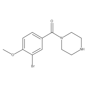 (3-Bromo-4-methoxyphenyl)(piperazin-1-yl)methanone结构式
