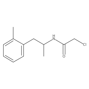2-chloro-N-[1-(2-methylphenyl)propan-2-yl]acetamide结构式