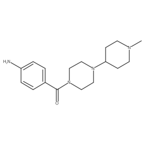 (4-Aminophenyl)-[4-(1-methylpiperidin-4-yl)piperazin-1-yl]methanone Structure