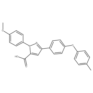 3-(4-(p-Tolyloxy)phenyl)-1-(4-methoxyphenyl)-1H-pyrazole-5-carboxylic acid Structure