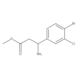 methyl (3S)-3-amino-3-(4-bromo-3-chlorophenyl)propanoate Structure