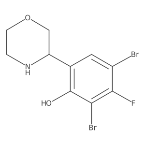 Phenol, 2,4-dibromo-3-fluoro-6-(3R)-3-morpholinyl-结构式