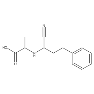 N-(1-Cyano-3-Phenylpropyl)-L-Alanine Structure