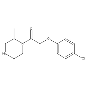 2-(4-Chlorophenoxy)-1-(2-methylpiperazin-1-yl)ethan-1-one Structure