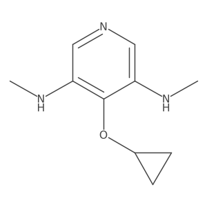 4-Cyclopropoxy-N3,N5-dimethylpyridine-3,5-diamine Structure