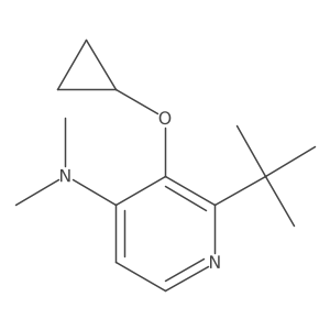 2-Tert-butyl-3-cyclopropoxy-N,N-dimethylpyridin-4-amine Structure