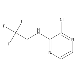 3-chloro-N-(2,2,2-trifluoroethyl)pyrazin-2-amine Structure