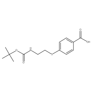 4-((2-((tert-Butoxycarbonyl)amino)ethyl)thio)benzoic acid Structure