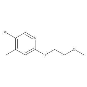 5-Bromo-2-(2-methoxyethoxy)-4-methylpyridine Structure