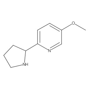 5-Methoxy-2-(pyrrolidin-2-yl)pyridine Structure