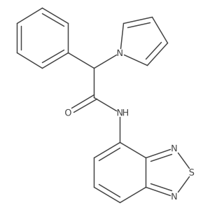N-(benzo[c][1,2,5]thiadiazol-4-yl)-2-phenyl-2-(1H-pyrrol-1-yl)acetamide Structure
