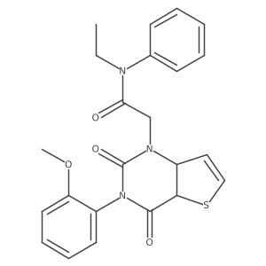 N-ethyl-2-[3-(2-methoxyphenyl)-2,4-dioxo-1H,2H,3H,4H-thieno[3,2-d]pyrimidin-1-yl]-N-phenylacetamide Structure
